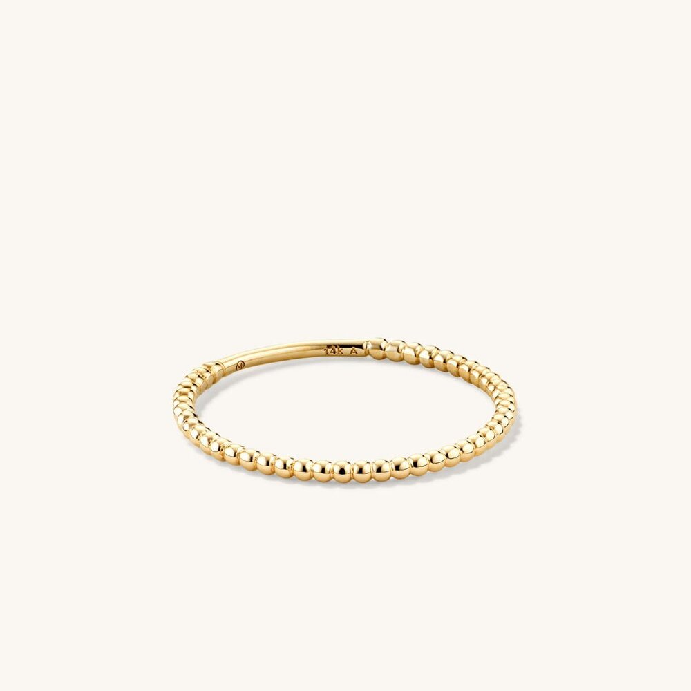 Mejuri Beaded Ring 14k Size 4